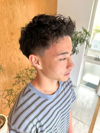ショート パーマ メンズ 🔥メンズ特化 /パーマ&カット🌀のヘアスタイル