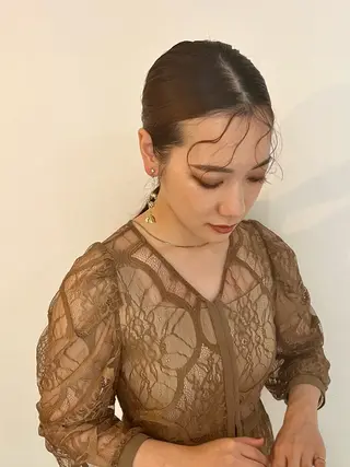ミディアム カラー ヘアアレンジ 「sumi」 AMIのヘアスタイル