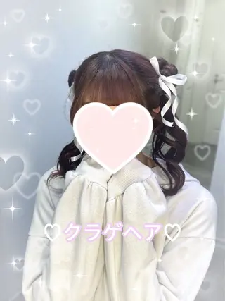 ヘアアレンジ 💖韓国カラー エクステmikotoのヘアスタイル
