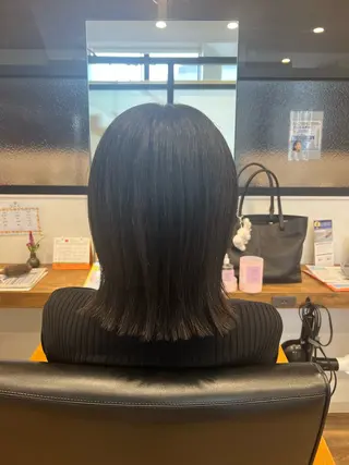 ミディアム 大川 優佳のヘアスタイル
