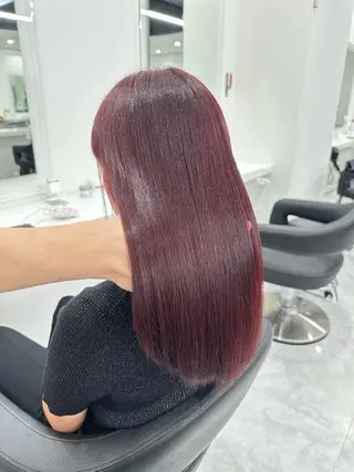 セミロング カラー ヘアアレンジ ブリーチなしトレンド SHUSAKUのヘアスタイル