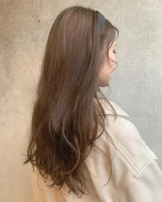 ロング カラー ハブヘアー ハブヘアーのヘアスタイル