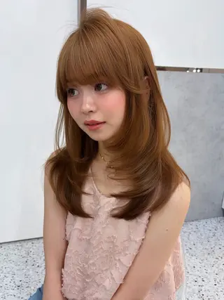 ミディアム カラー ヘアアレンジ 【博多髪質改善】 吉村　清志のヘアスタイル