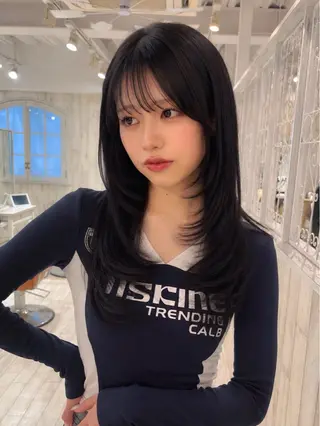 ロング 【韓国ヘア×透明感 カラー】笹谷 莉未のヘアスタイル