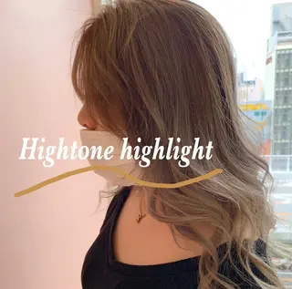 セミロング Acchon/心斎橋 💚ダブルカラーのヘアスタイル