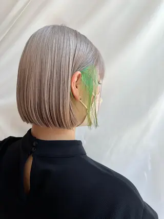 ショート カラー レイヤー専門家 ダブルカラー修のヘアスタイル