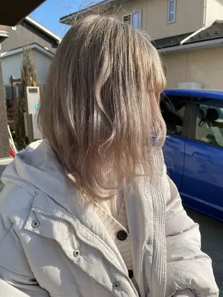 ミディアム カラー ❄️薄 仁❄️のヘアスタイル