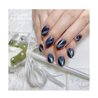 ミディアム ネイル 🐾enen style 🐾のネイルデザイン