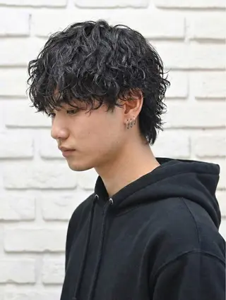 パーマ メンズ 池袋駅徒歩4分 hondaのヘアスタイル