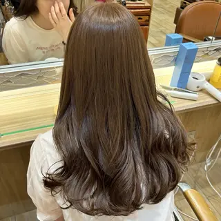 ロング カラー 柔らかい縮毛矯正 Yu🫧銀座🩶のヘアスタイル