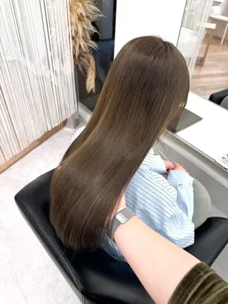 ロング カラー NANO/ ブリーチ×レイヤーのヘアスタイル