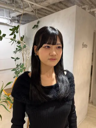 セミロング 100％可愛い顔周り 💓レイヤー/しずくのヘアスタイル