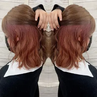 ショート カラー ヘアアレンジ 枝毛カット＆髪質改善 満足NO.1岡しゃんのヘアスタイル