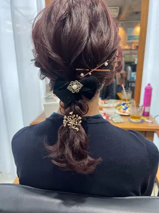 ミディアム ユカ yのヘアスタイル