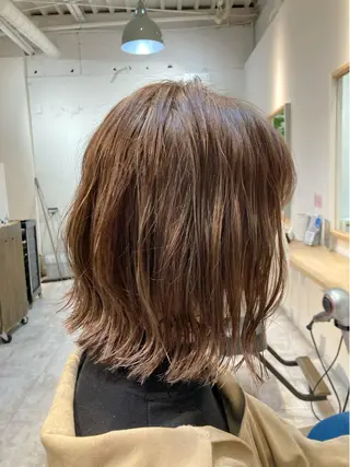 ミディアム カラー 【女性指名No.1】 西口直子のヘアスタイル