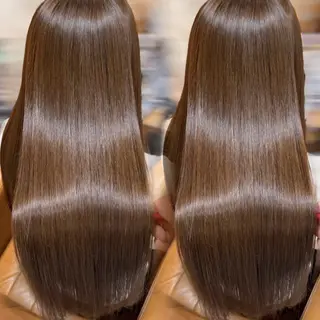 ロング 髪質改善/縮毛矯正/ レイヤーカットななこのヘアスタイル