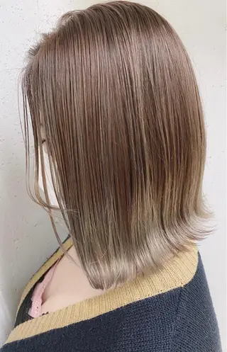 ミディアム カラー パーマ ヘアアレンジ ネイル マツエク・マツパ バレイヤージュ 藤沢 髪質改善 竹内ケンゴのヘアスタイル