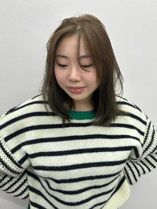 ミディアム 【店長】 Mahiroのヘアスタイル