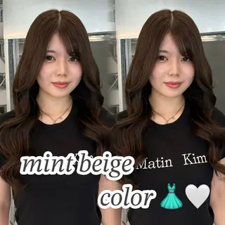 ロング カラー 🩵 縮毛矯正/ボブ 🩵佐藤 さくらのヘアスタイル