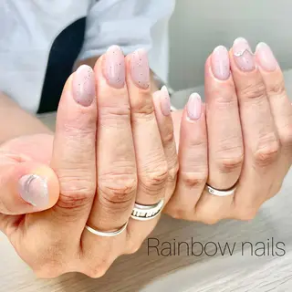 ネイル Rainbow nailsくろちゃんのネイルデザイン