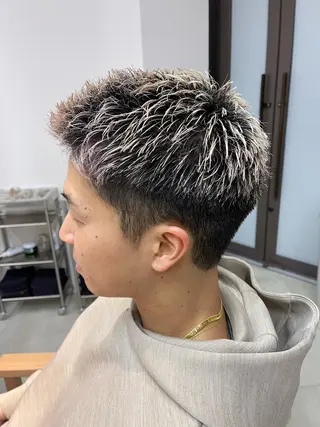 ショート カラー メンズ 似合わせショート×透 明感/やじまたかしのヘアスタイル