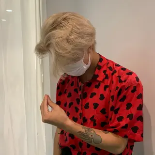 カラー メンズ 的場 莉音のヘアスタイル