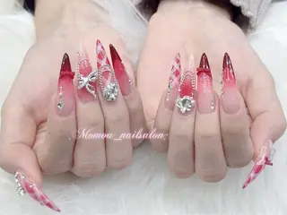 ネイル MoMoA Nail ネイル長さ出し専門店のネイルデザイン