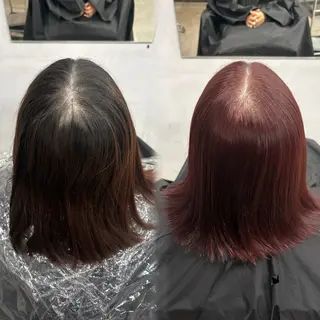 ミディアム カラー 艶カラー / あおいのヘアスタイル