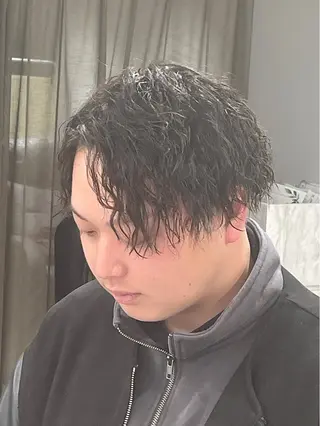 パーマ メンズ 京都河原町 メンズパーマ助川龍哉のヘアスタイル