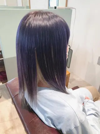 ミディアム カラー メンズパーマ・ 美髪縮毛矯正・坂田のヘアスタイル