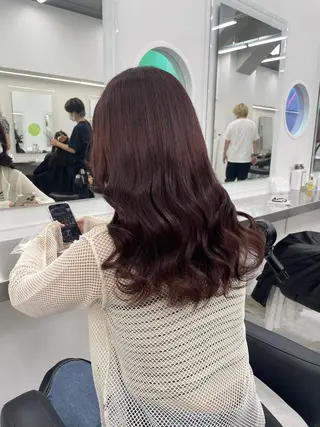 ロング カラー ヘアアレンジ ピンク・ベージュ🩰 カラー🫧とらのヘアスタイル