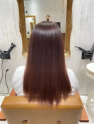 セミロング re view 横山瑞稀のヘアスタイル