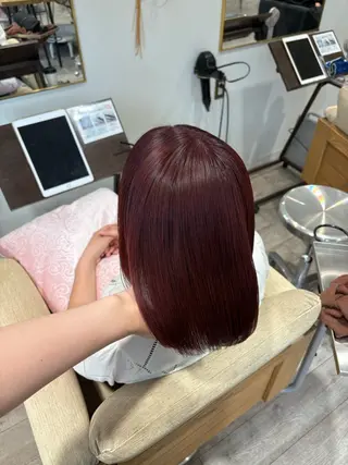 カラー ブリーチカラー/茨木 𝙨𝙖𝙠𝙞💚のヘアスタイル