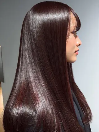 ロング 絶対綺麗な暖色カラー 🎯あります✨増渕✨のヘアスタイル