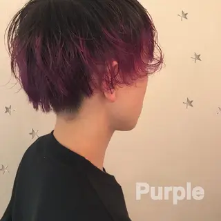 ショート カラー メンズ 市川 千夏のヘアスタイル