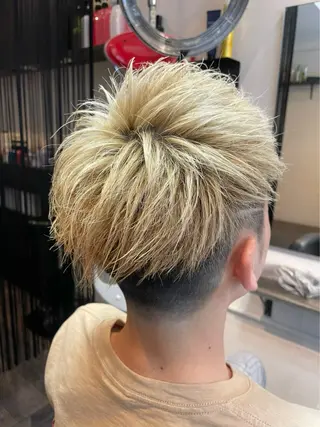 ショート メンズ 濱中 一翔のヘアスタイル