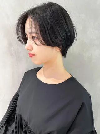 ショート カラー パーマ ヘアアレンジ ITbyALBUM 中野店のヘアスタイル
