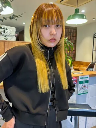 ロング カラー パーマ ヘアアレンジ ❣️倉敷❣️美髪 カラー能登一成のヘアスタイル