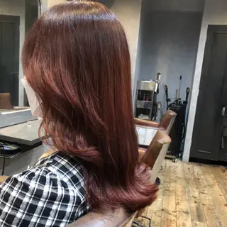 セミロング 🎀ボブ特化🎀透明 カラー/艶髪あやなのヘアスタイル