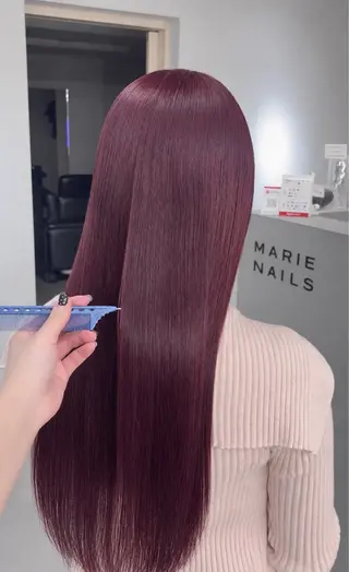 ロング 爆モテ💘ハイトーン ×カラー🦄蓮華のヘアスタイル