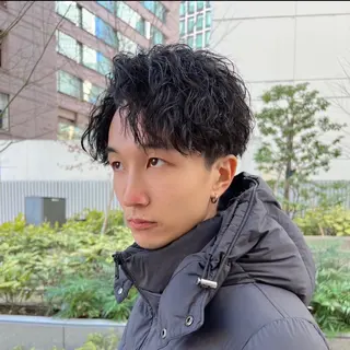 ショート パーマ メンズ Mizuki Yajimaのヘアスタイル
