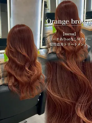 ロング カラー ヘアアレンジ ダメージレスカラー 🩵HIYO🩵のヘアスタイル