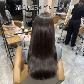 ロング カラー ✨縮毛矯正/透明感 カラー/芦川優磨のヘアスタイル