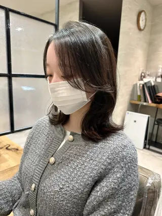ミディアム つくば 【Ciqi】 あくつのヘアスタイル