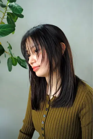ミディアム カラー 🪐透明感カラー/ カワクボ モネのヘアスタイル