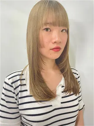 ミディアム カラー パーマ ヘアアレンジ パーマ/レイヤー エクステ/kokiのヘアスタイル