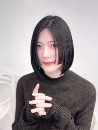 ショート カラー ヘアアレンジ 縮毛矯正🤍 ボブ/ HIKARIのヘアスタイル
