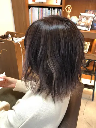 ミディアム 伸びても可愛いカラー 愛甲竜佑のヘアスタイル