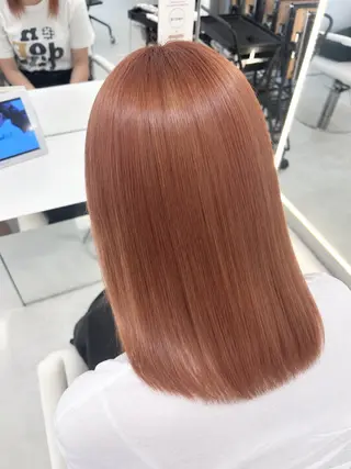 ミディアム ハイトーン🌟/ 暖色カラー/あこ🎀のヘアスタイル