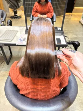 セミロング さくら/似合わせレ イヤー/艶カラー🖤のヘアスタイル